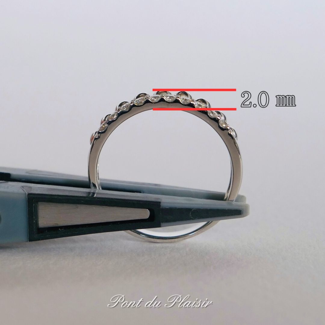 Pt950製ポルカ指輪