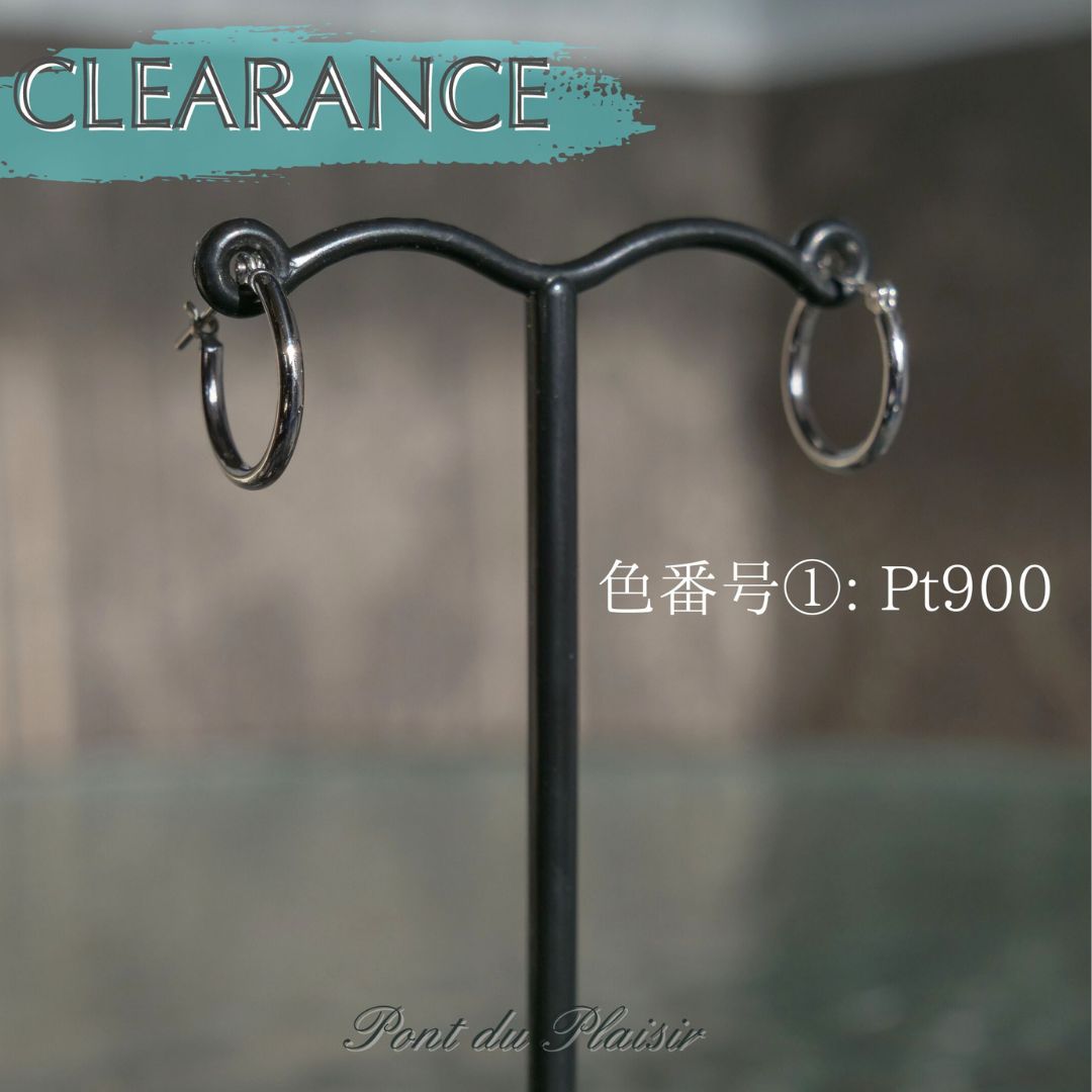 【15%OFF】シンプルフープピアス