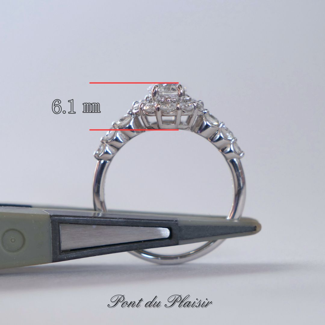 Pt900製ダイアモンド指輪#12(0.552ct/D/SI2/3EX)