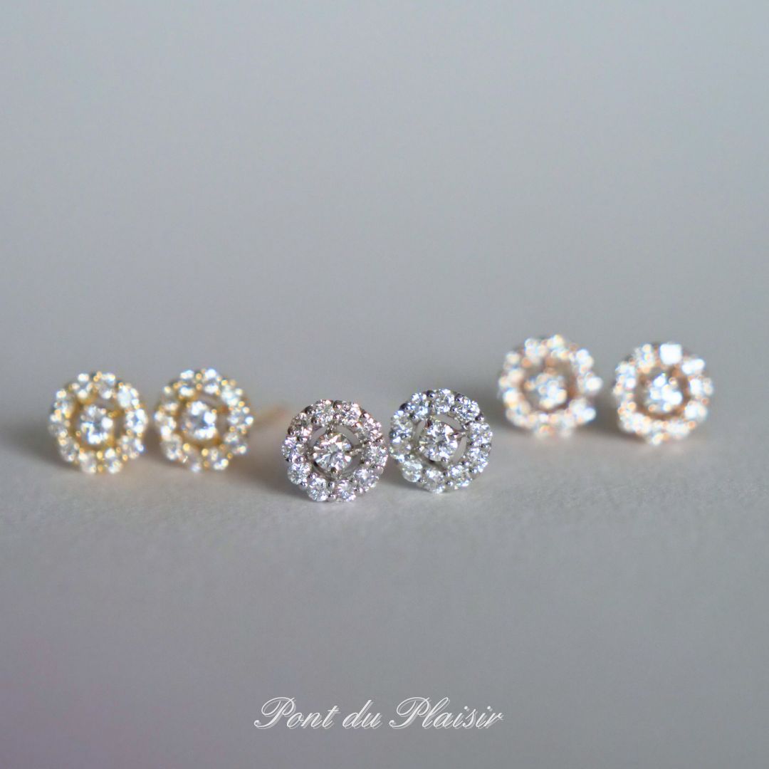 アリッサムピアス/Dカラーダイアモンド