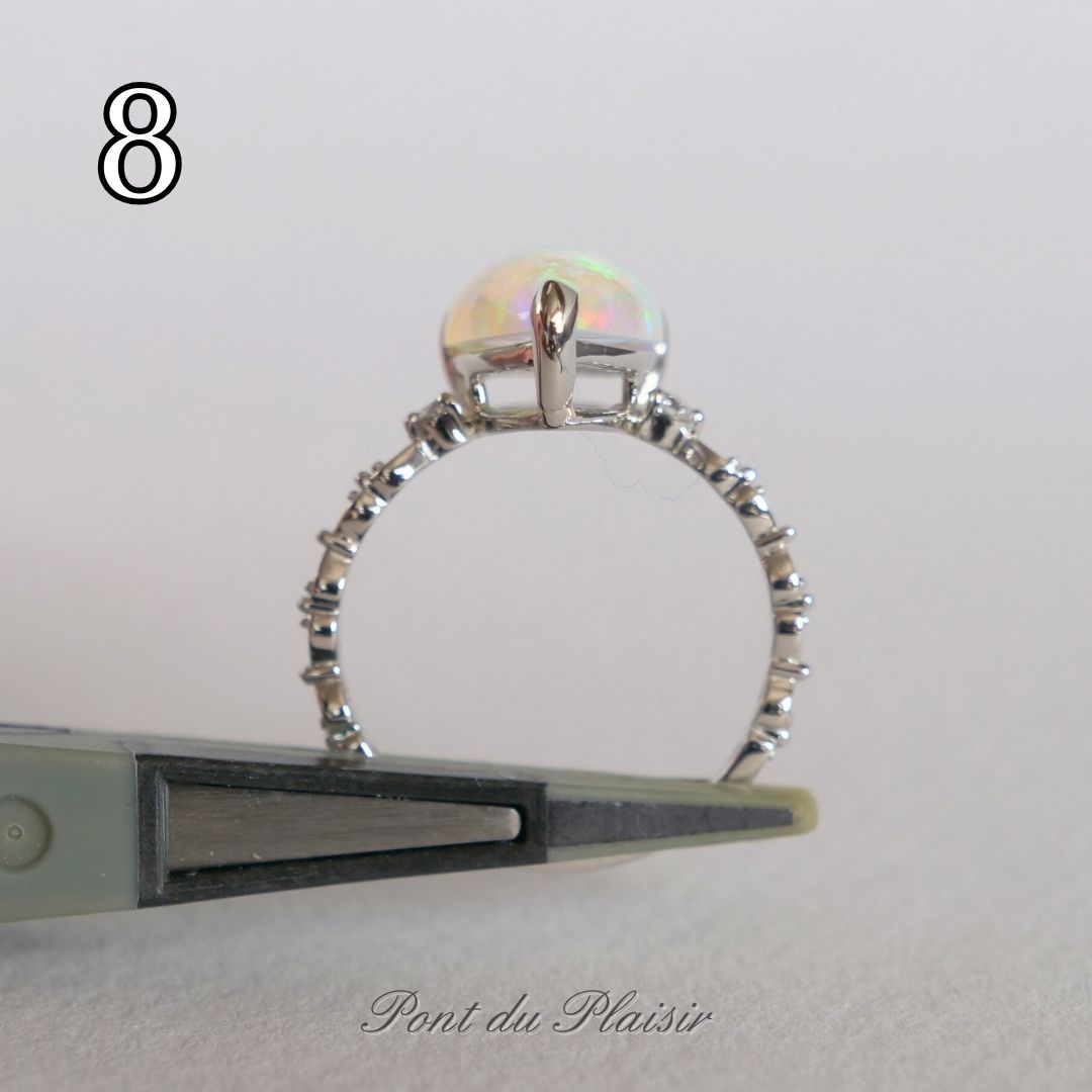 ⑧Pt950製オパール指輪