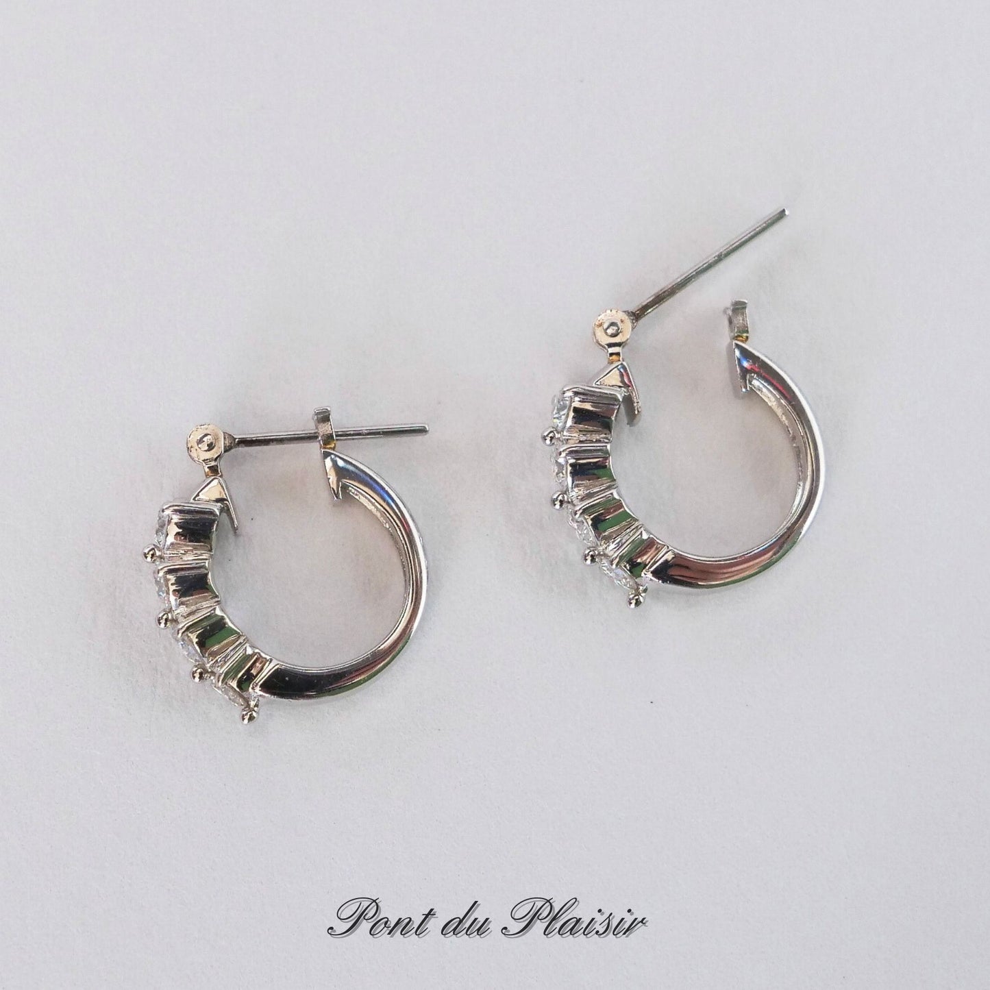 【受注】ダイアモンドフープピアス