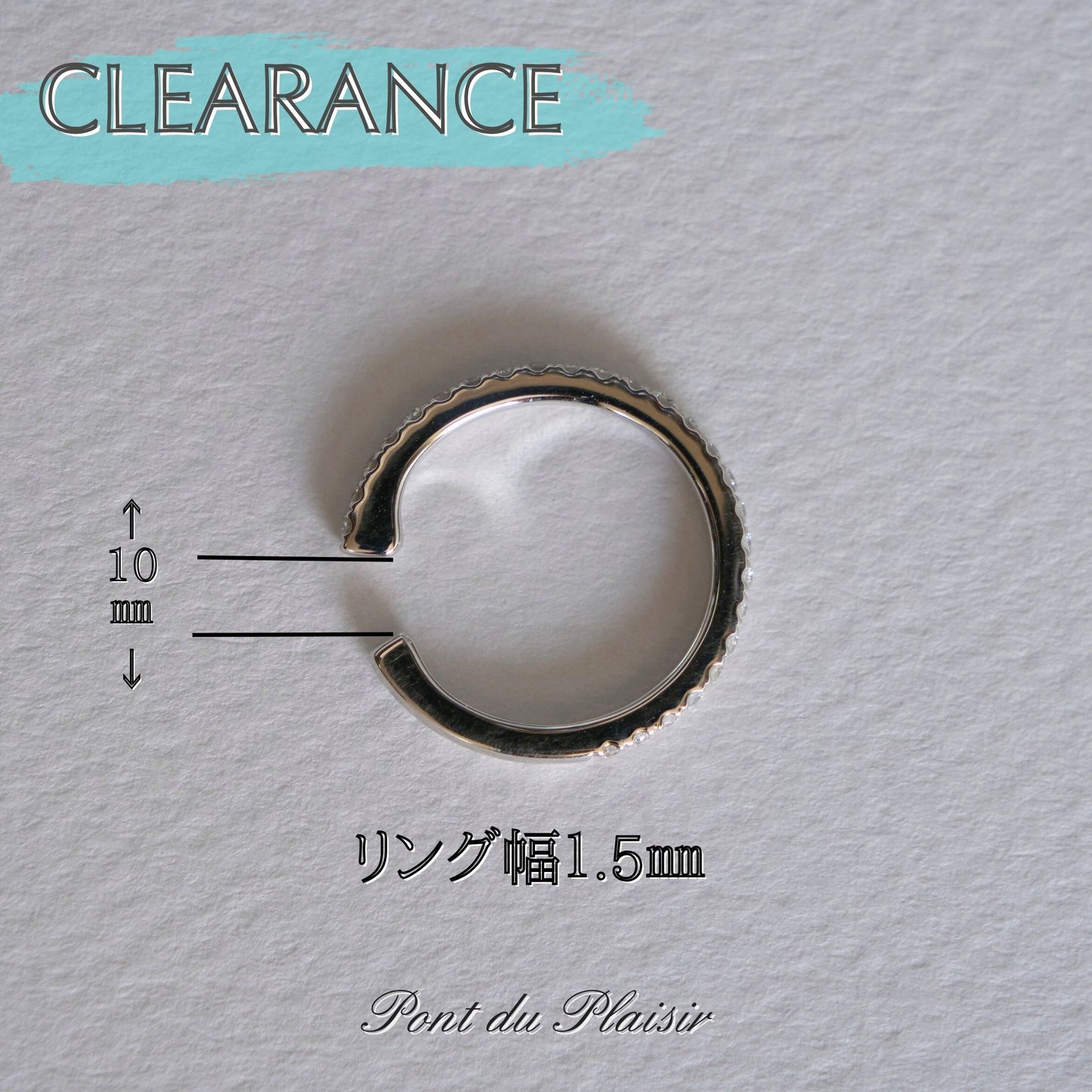 【15%OFF】Pt900製イヤーカフ