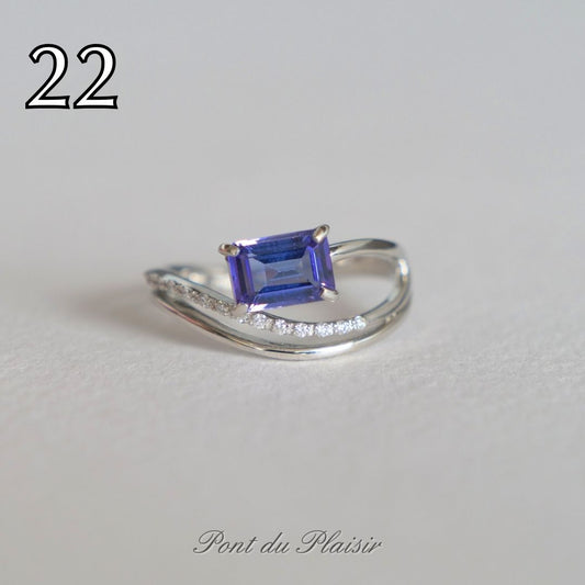 ㉒Pt950製タンザナイト指輪