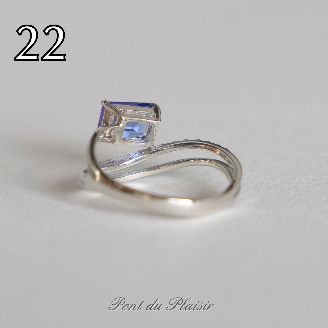 ㉒Pt950製タンザナイト指輪#11