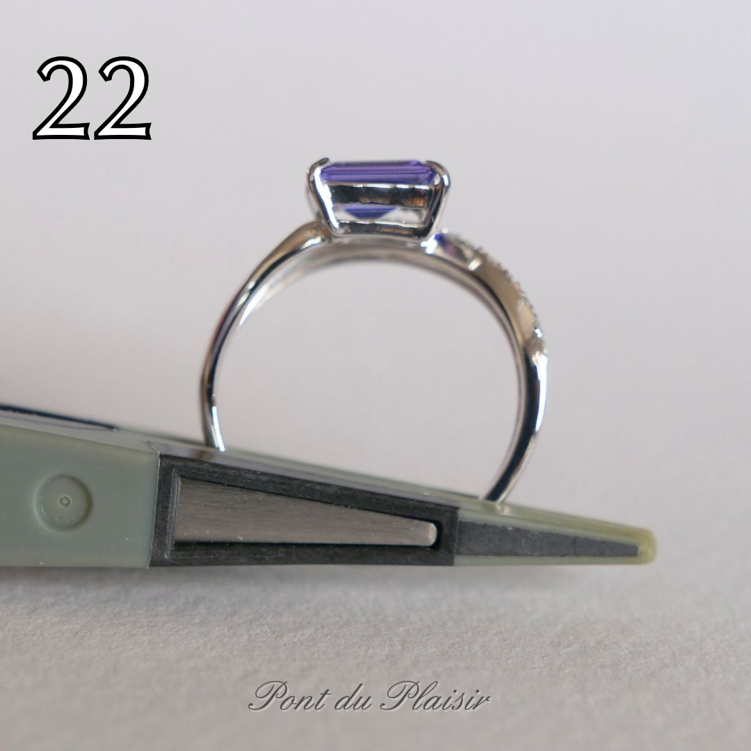 ㉒Pt950製タンザナイト指輪#11