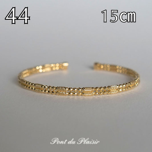 ㊹K18製バングル15㎝