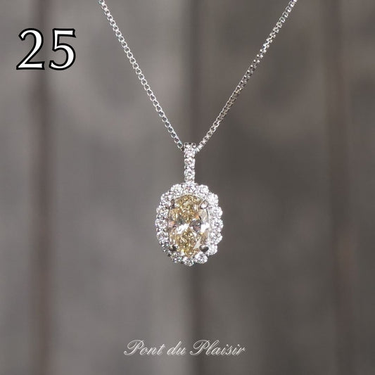 ㉕Pt製ダイアモンドペンダント