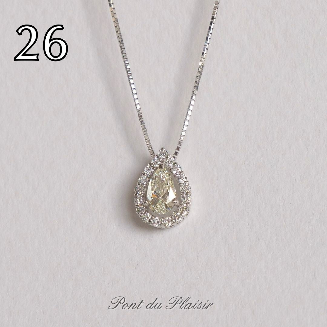 ㉖Pt製ダイアモンドペンダント