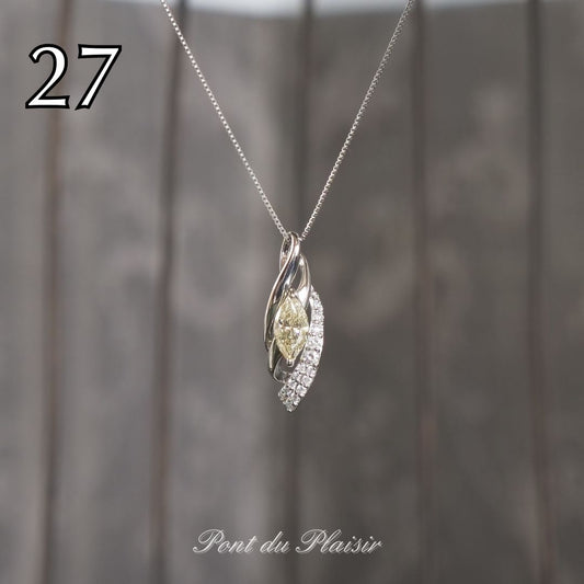 ㉗Pt製ダイアモンドペンダント