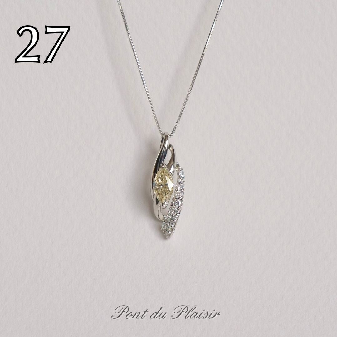 ㉗Pt製ダイアモンドペンダント