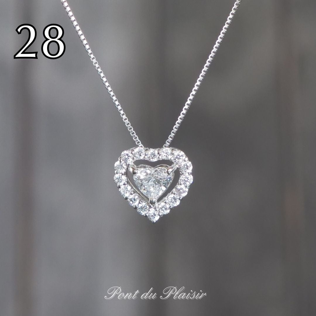 ㉘Pt製ダイアモンドペンダント