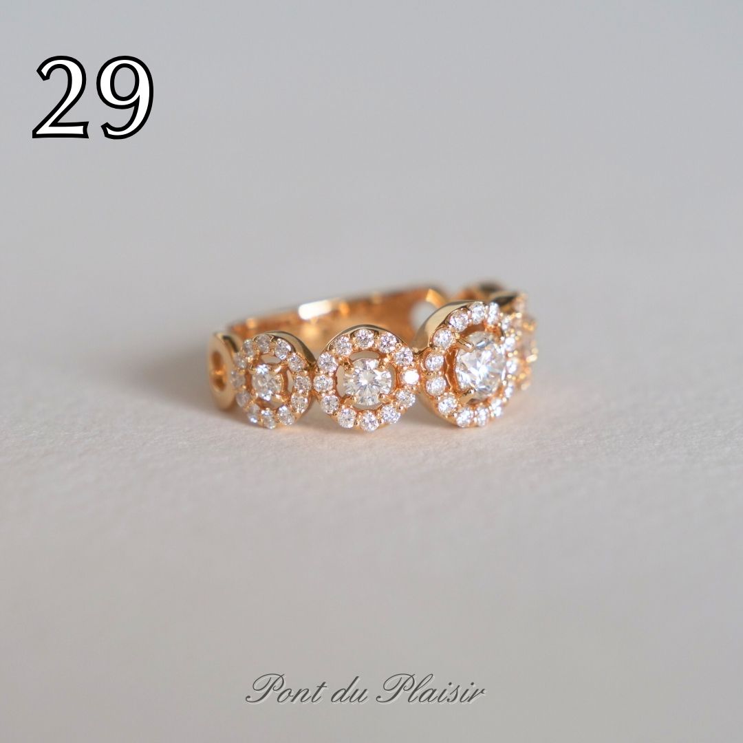 ㉙K18PG製ダイアモンド指輪#12