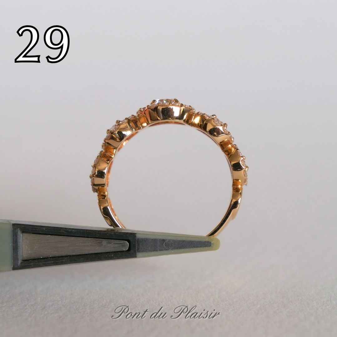 ㉙K18PG製ダイアモンド指輪#12