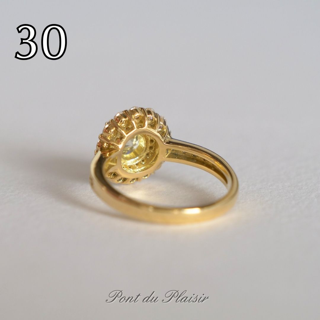 ㉚K18YG製ダイアモンド指輪＃12