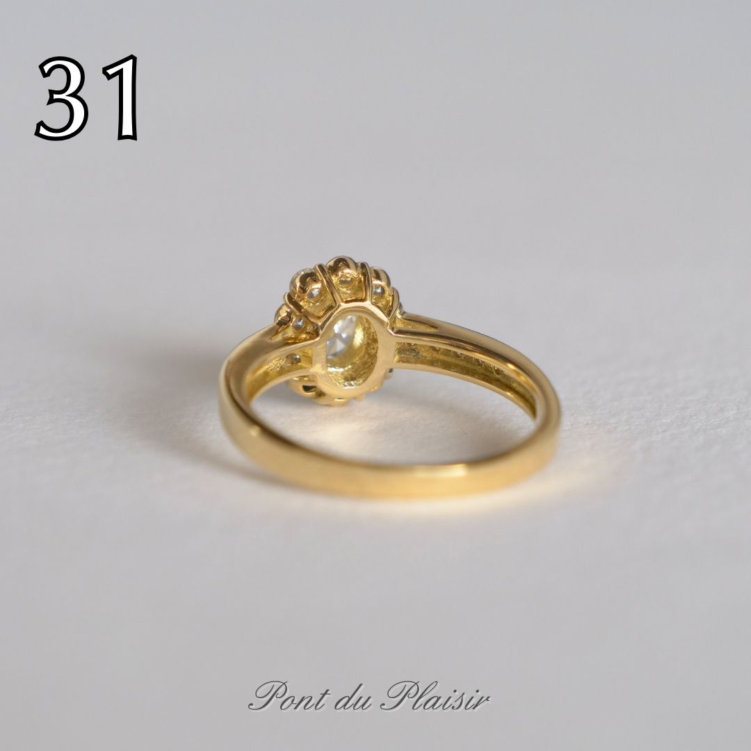 ㉛K18YG製ダイアモンド指輪#12