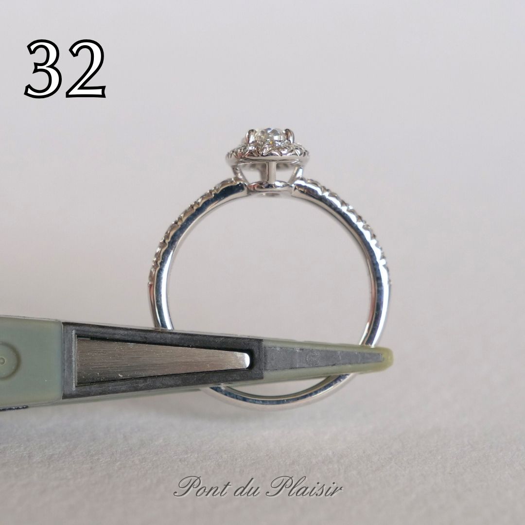 ㉜Pt950製ダイアモンド指輪#12