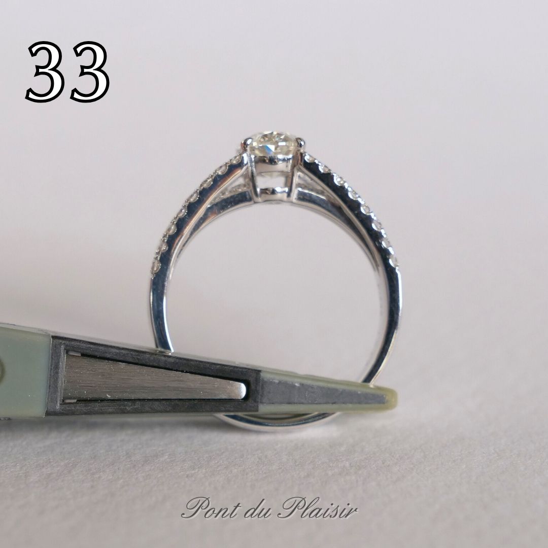 ㉝Pt950製ダイアモンド指輪#13