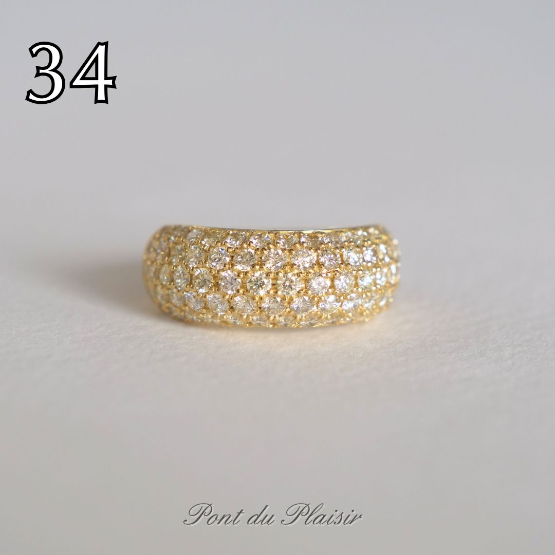 ㉞K18YG製ダイアモンド指輪#12