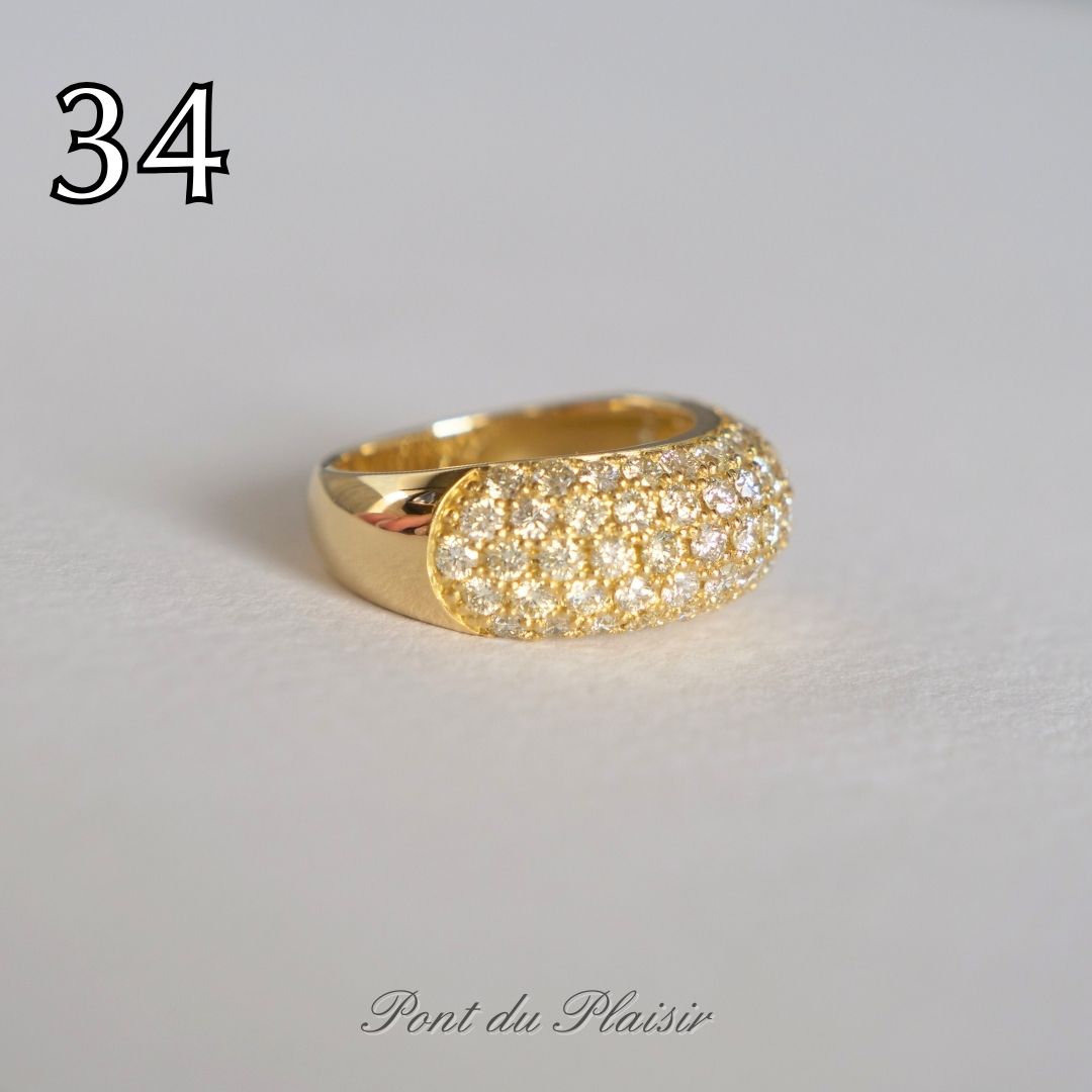 ㉞K18YG製ダイアモンド指輪#12