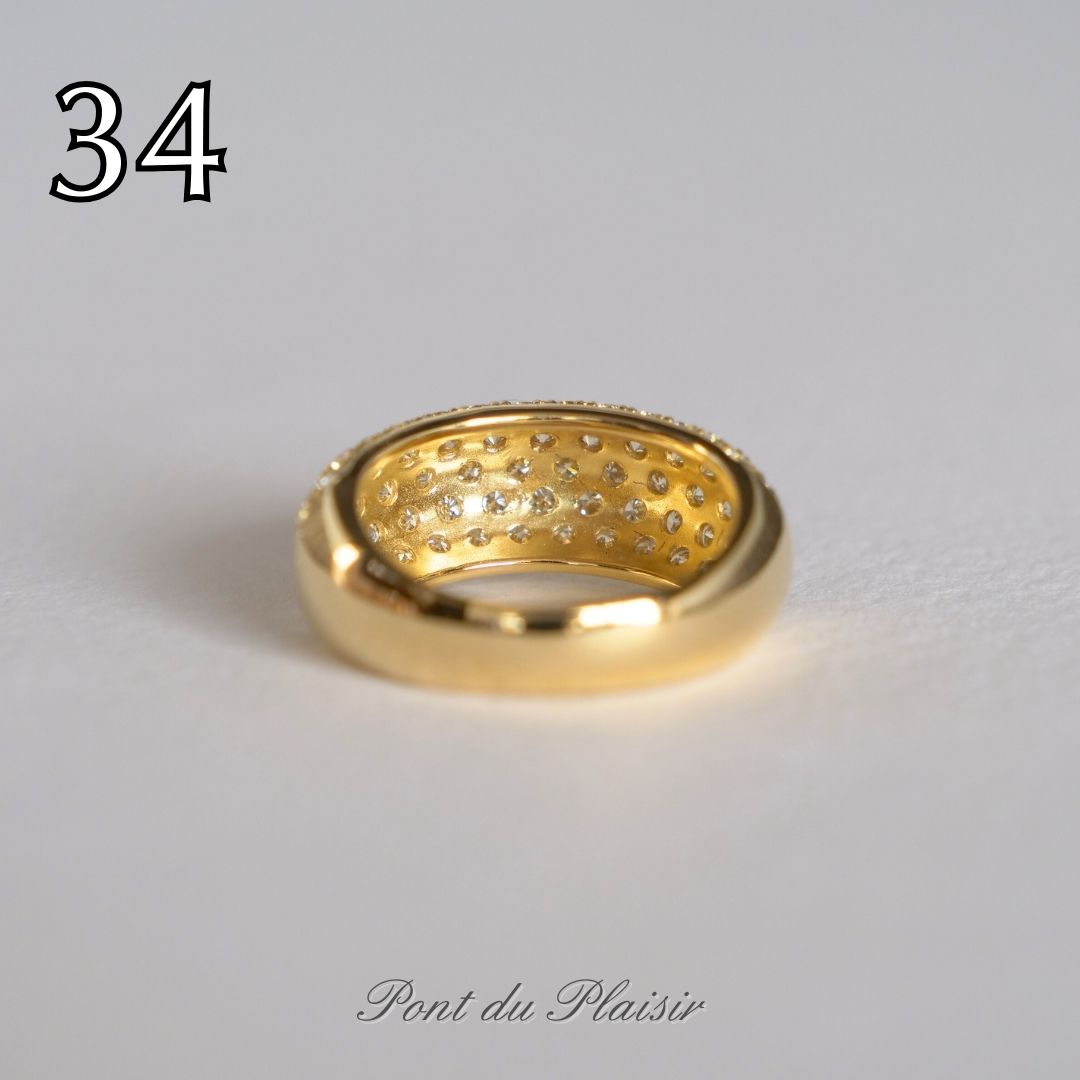 ㉞K18YG製ダイアモンド指輪#12