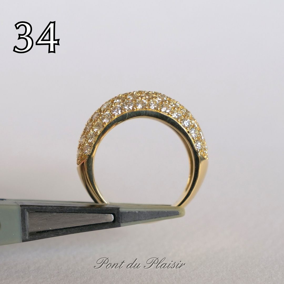 ㉞K18YG製ダイアモンド指輪#12