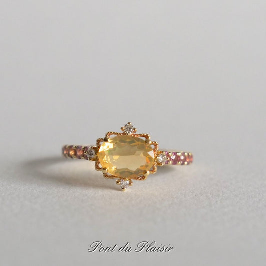 【30％OFF】K18YG&PG製メキシコオパールリング #13