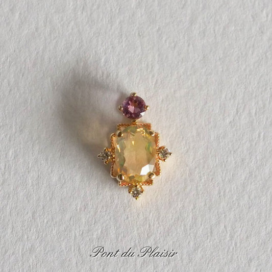 【30％OFF】K18YG＆PG製メキシコオパールペンダントトップ