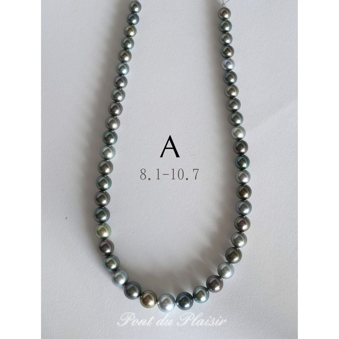 黒蝶真珠マルチカラーネックレス