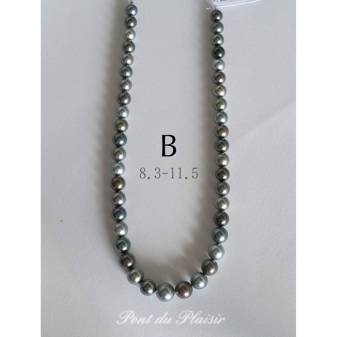 黒蝶真珠マルチカラーネックレス