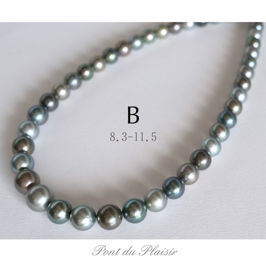 黒蝶真珠マルチカラーネックレス