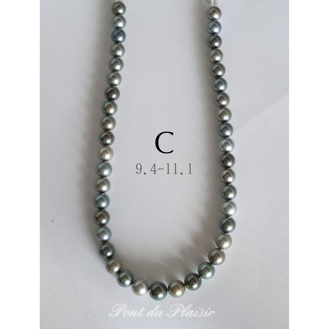 黒蝶真珠マルチカラーネックレス