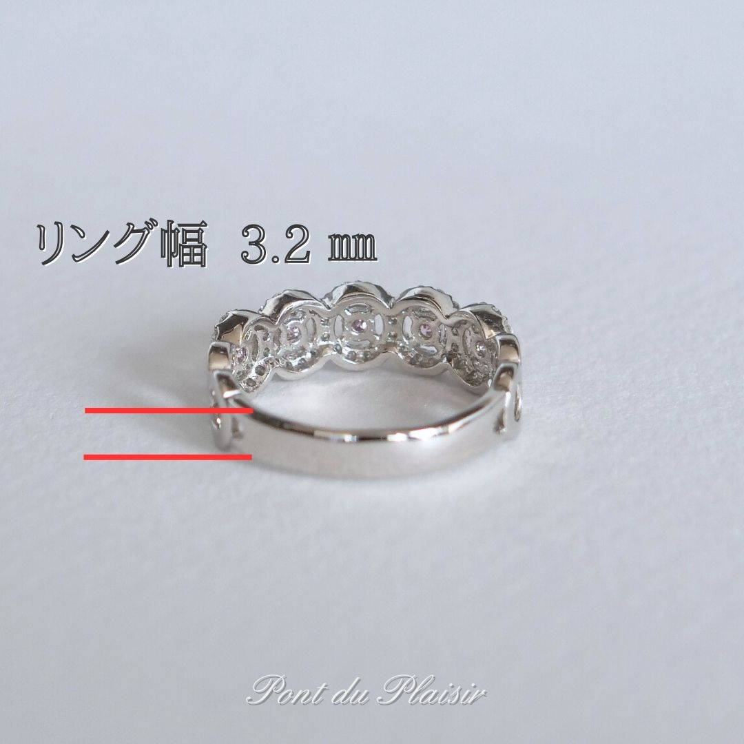 Pt950製アリッサムピンクダイアモンド指輪#12
