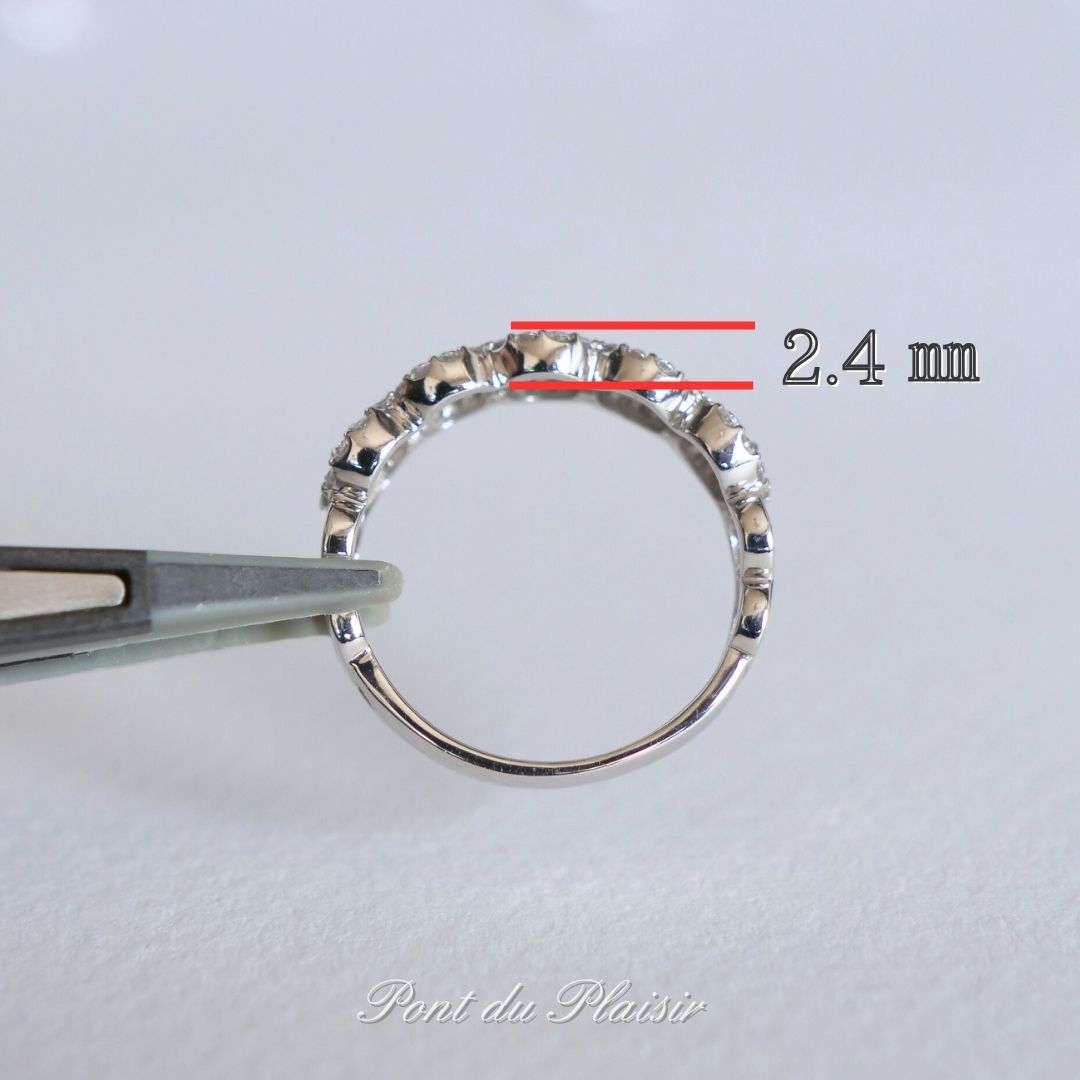 Pt950製アリッサムピンクダイアモンド指輪#12