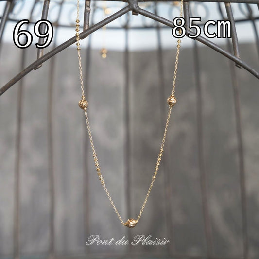 69_K18YG/PG製ネックレス