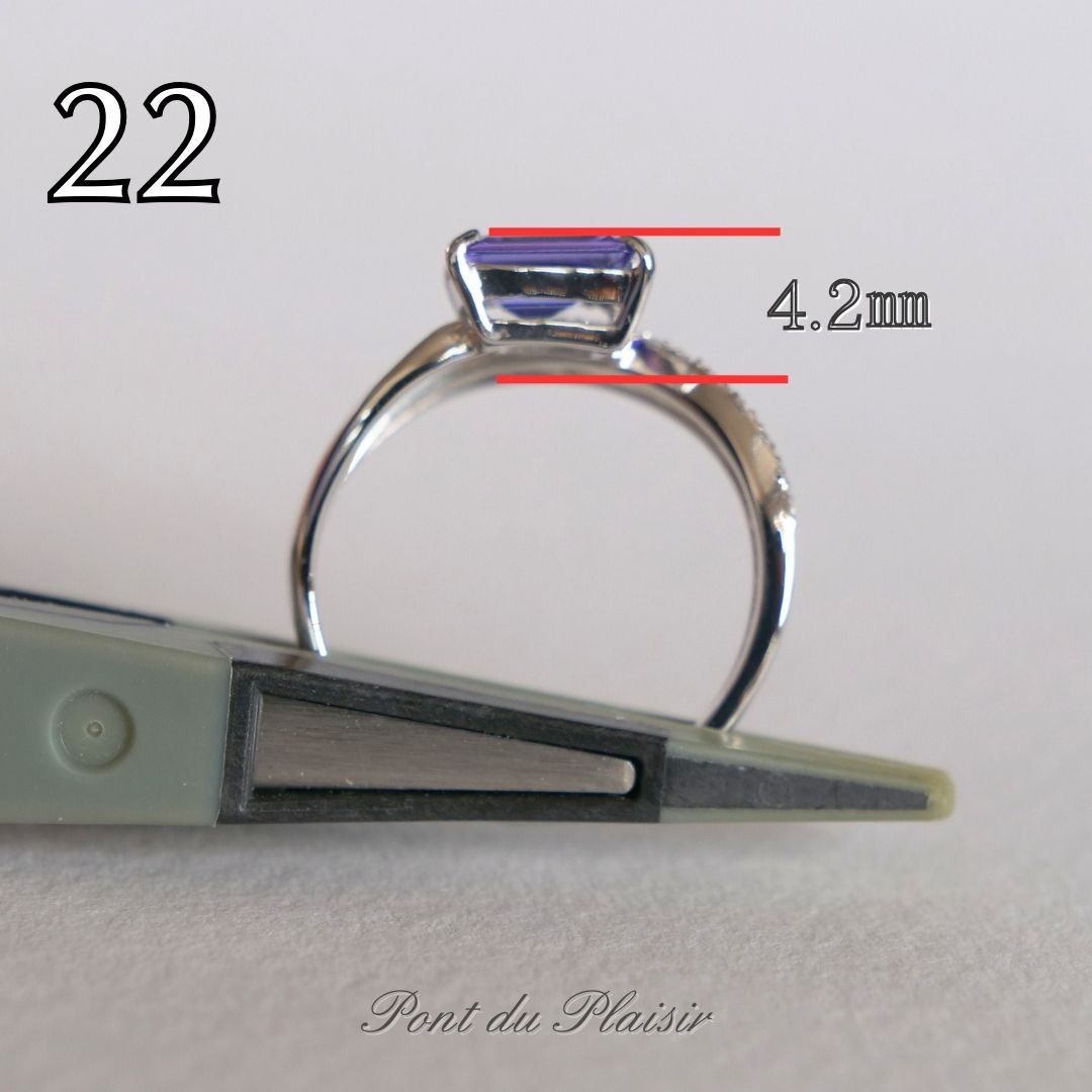 ㉒Pt950製タンザナイト指輪#11