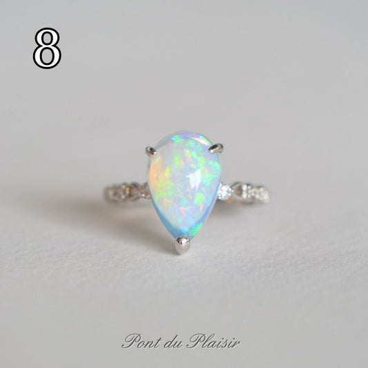 ⑧Pt950製オパール指輪