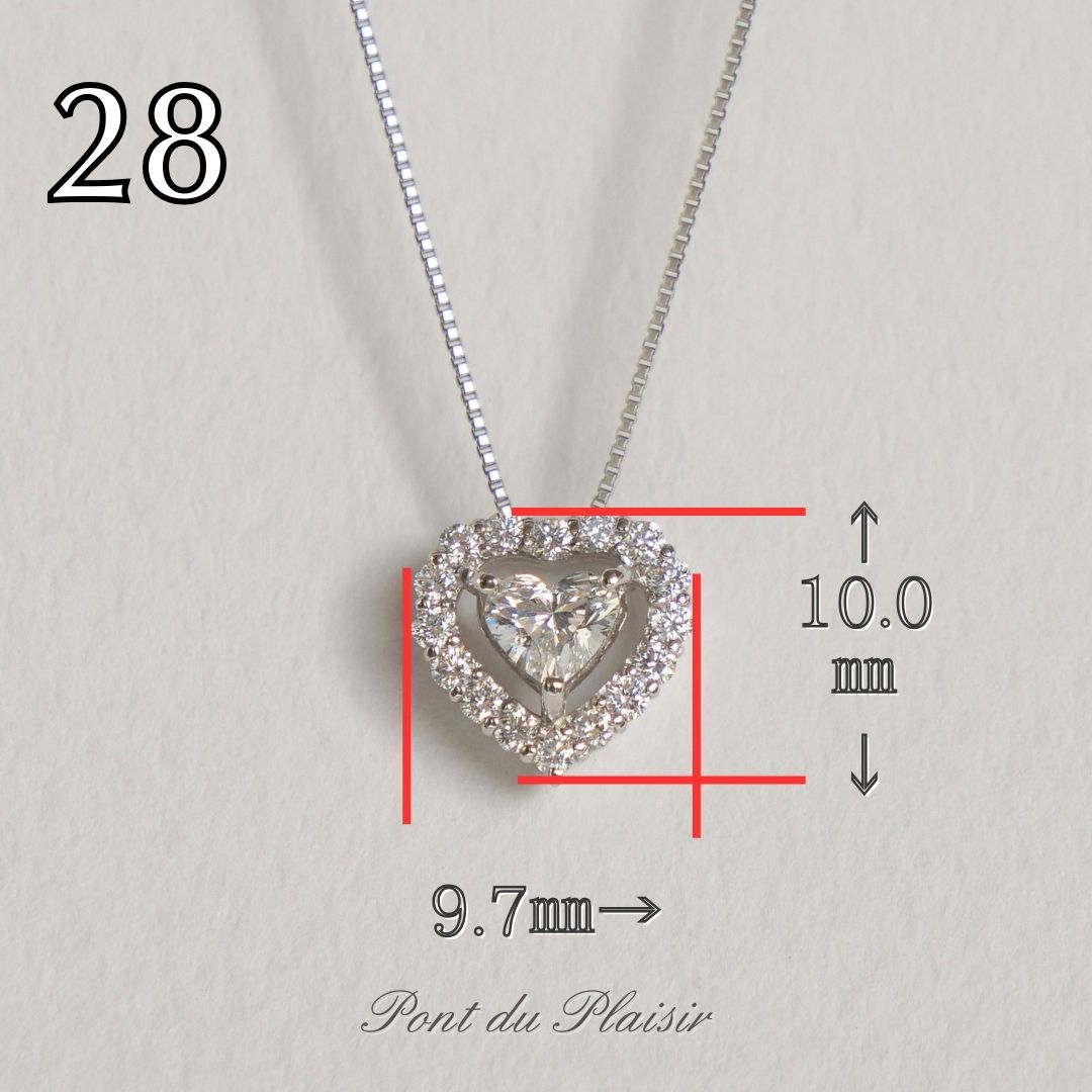 ㉘Pt製ダイアモンドペンダント