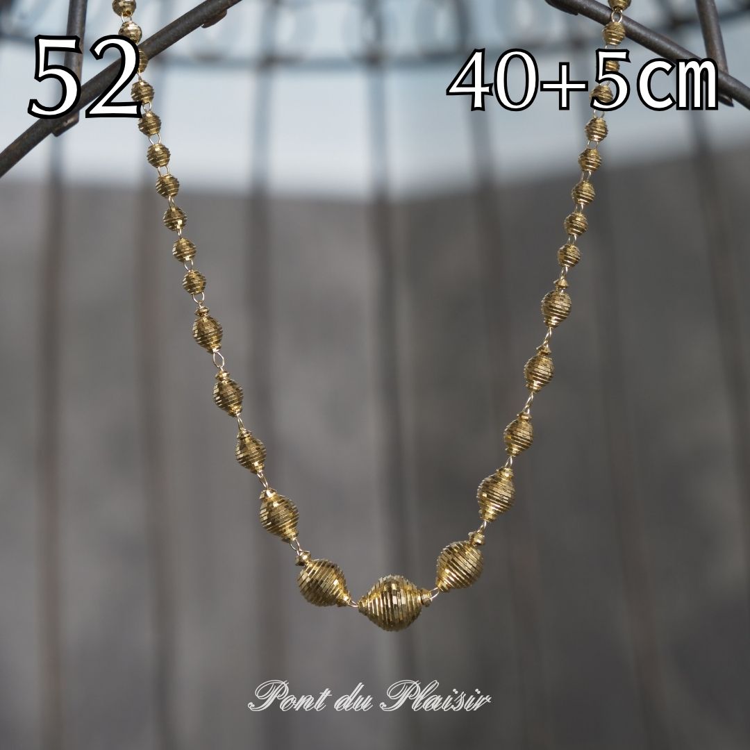52_K18YG製ネックレス40+5㎝