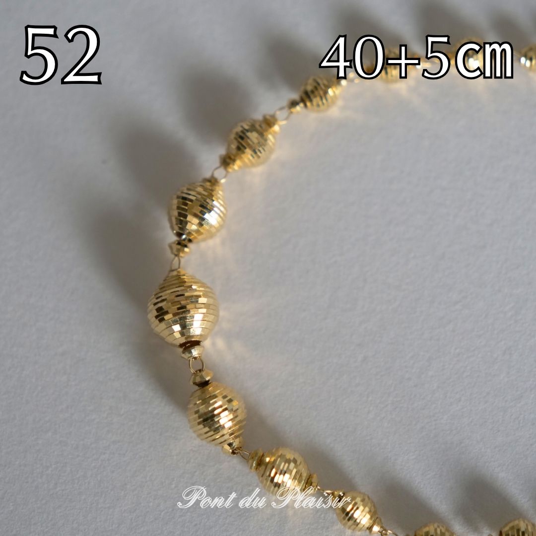 52_K18YG製ネックレス40+5㎝