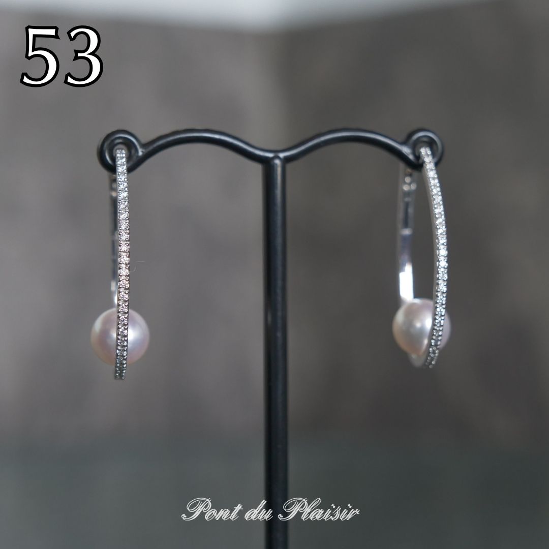 53_K18WG製アコヤ真珠ピアス