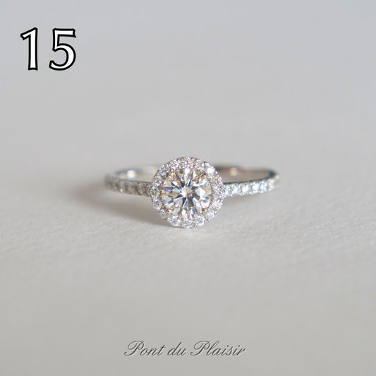 ⑮Pt950製ダイアモンド指輪