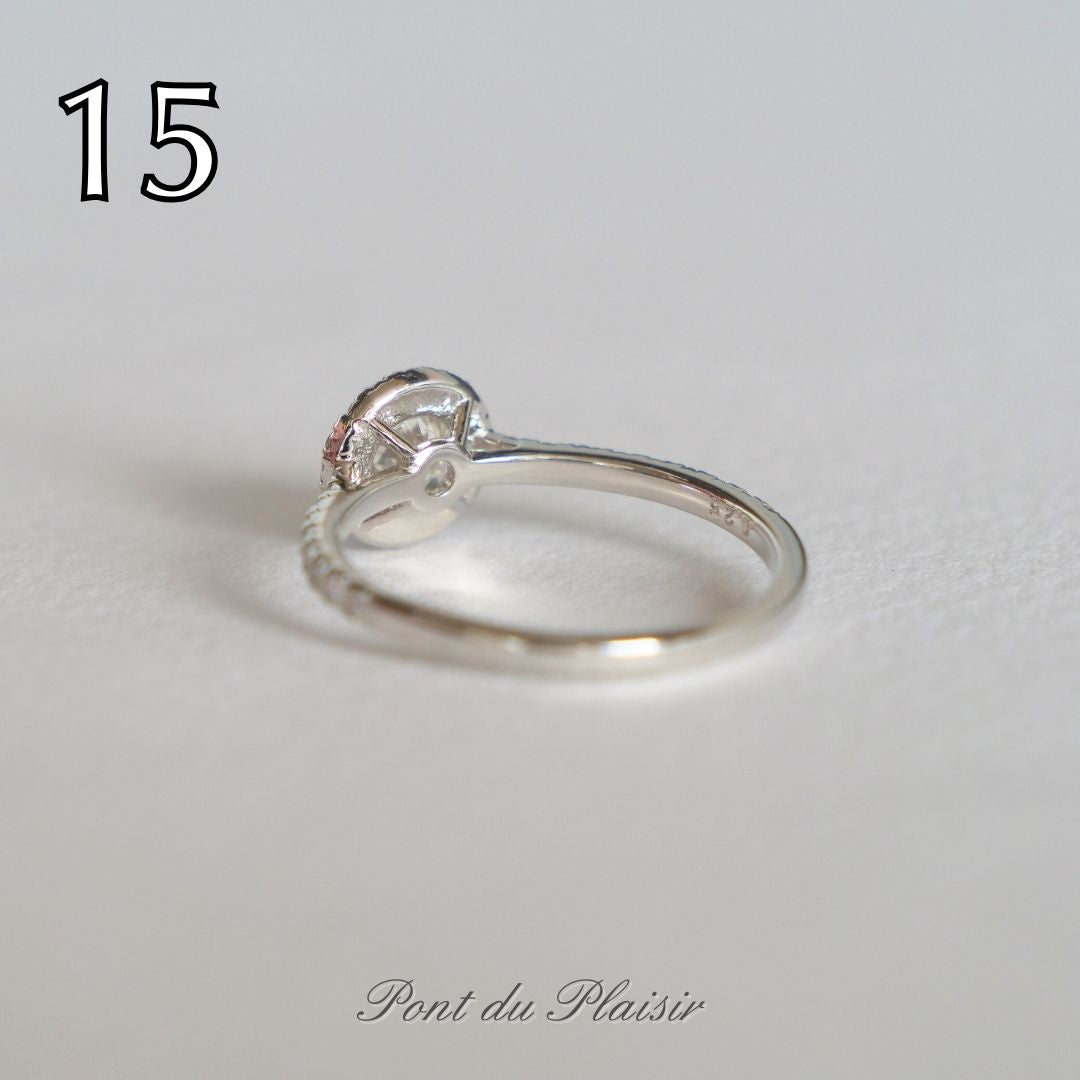 ⑮Pt950製ダイアモンド指輪