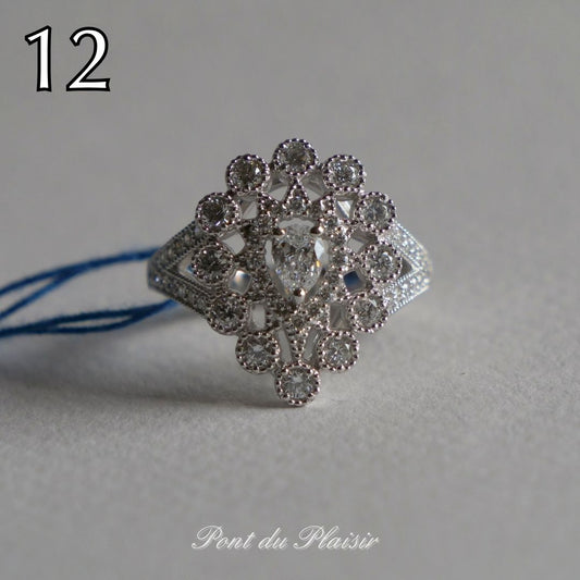 12_Pt950製Dカラーダイアモンド指輪#12