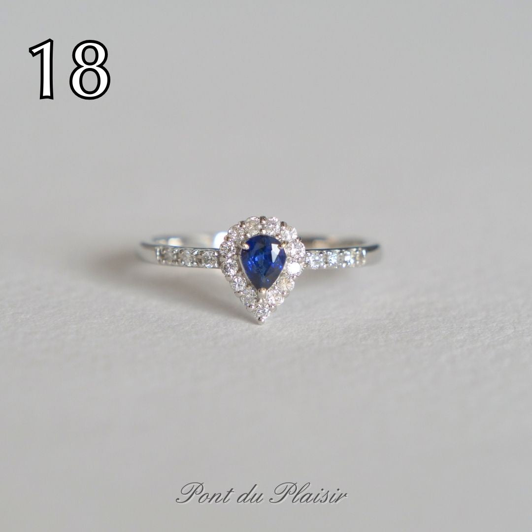 ⑱Pt950製ロイヤルブルーサファイア指輪＃12