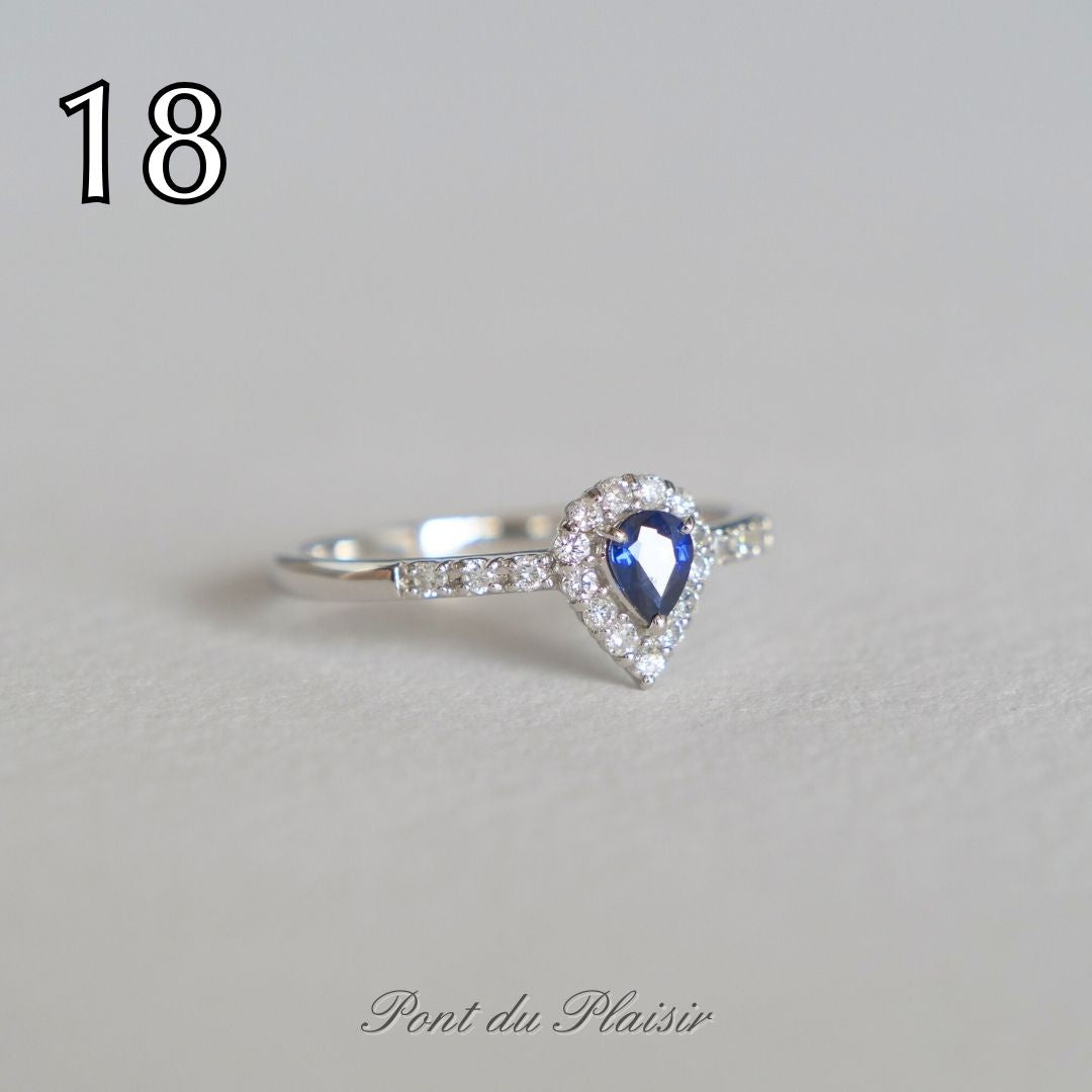 ⑱Pt950製ロイヤルブルーサファイア指輪＃12