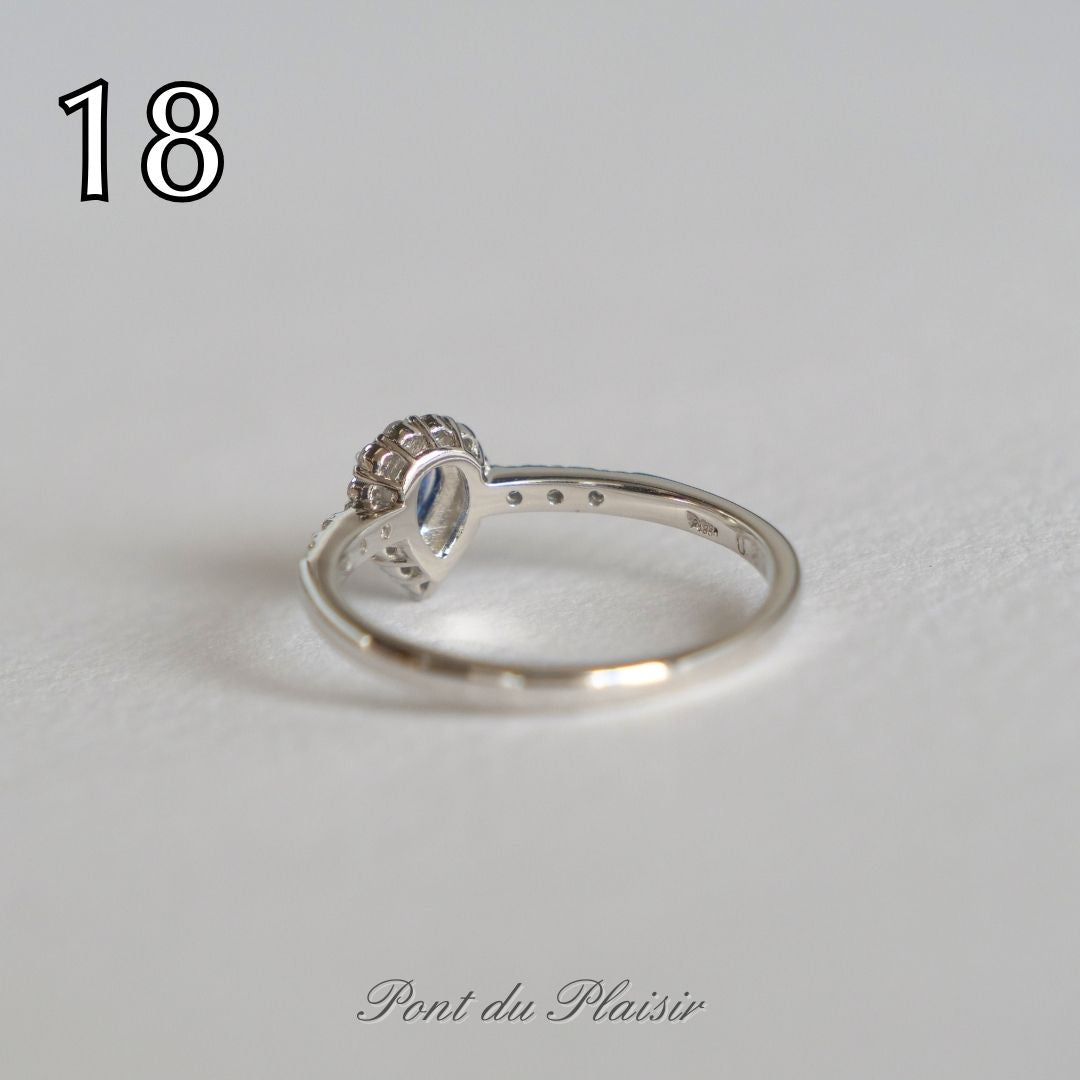 ⑱Pt950製ロイヤルブルーサファイア指輪＃12