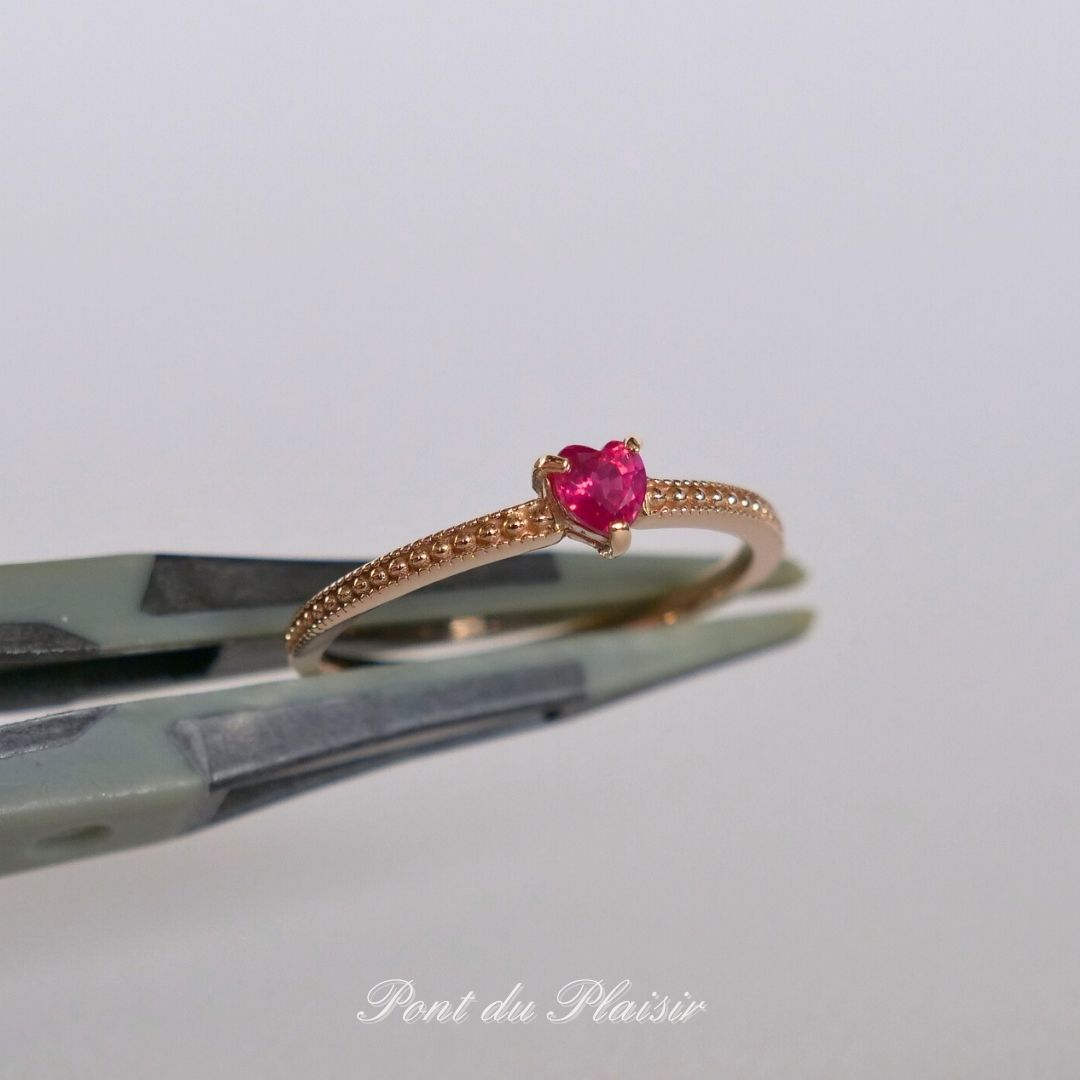 K18PG製ルビー指輪（非加熱/ピジョンブラッド）#12