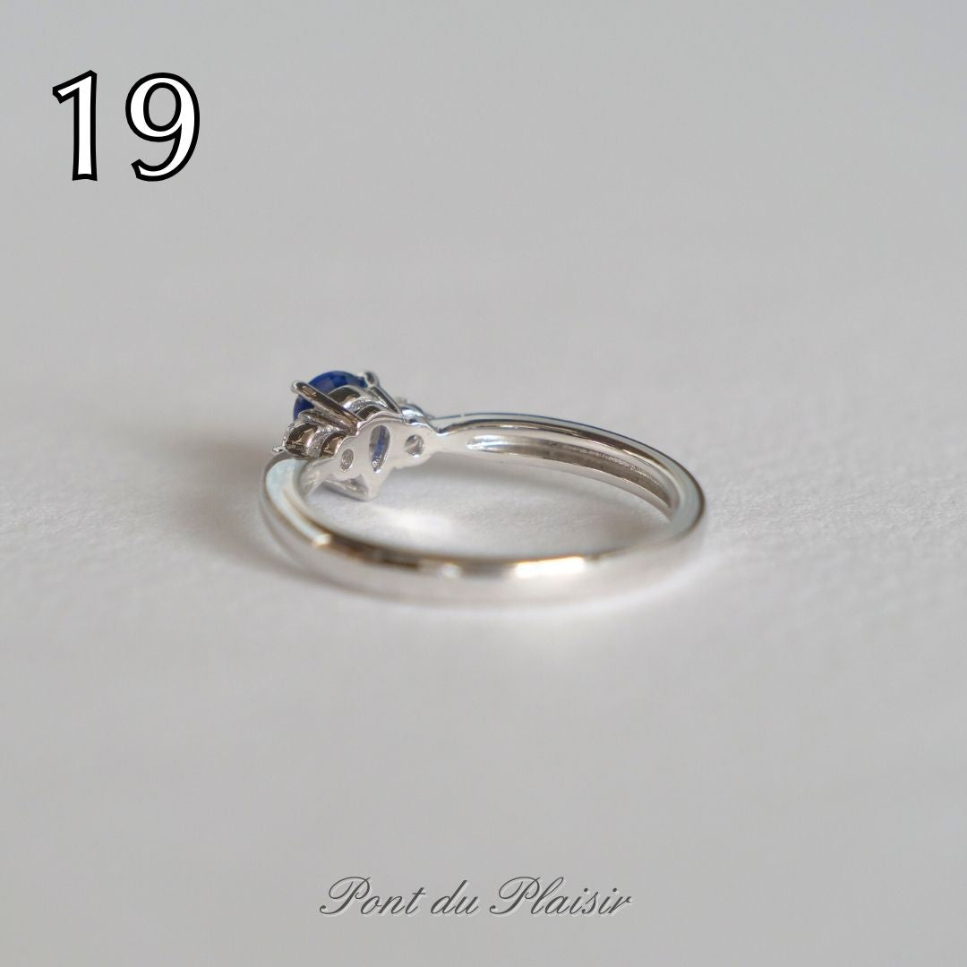⑲Pt950製ロイヤルブルーサファイア指輪#12